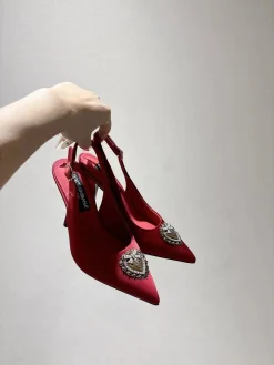 Alternative view of DOLCE & GABBANA Pumps & Heels Satin (Red) EU35-42 B60202606030900119