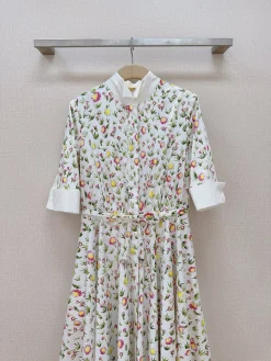 Alternative view of DOLCE & GABBANA Skirts & Dresses Cotton (White-Pink-Yellow-Green) S-XL C80202606010553149