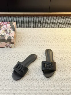 Alternative view of DOLCE & GABBANA Slides & Slippers Leather (Black) EU35-42 B80202606030924129