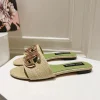 DOLCE & GABBANA Slides & Slippers Raffia (Beige-Green) EU35-42 B60202606030916119