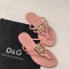 DOLCE & GABBANA Slides & Slippers Rubber (Pink-Gold) EU35-42 A2020260603092079