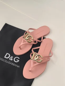 Alternative view of DOLCE & GABBANA Slides & Slippers Rubber (Pink-Gold) EU35-42 A2020260603092079
