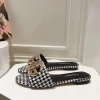 DOLCE & GABBANA Slides & Slippers Textile (Black-White-Gold) EU35-42 B60202606030912119
