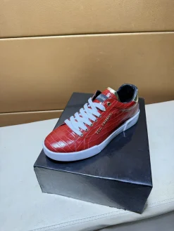 DOLCE & GABBANA Sneakers & Trainers Leather (Red-White-Gold-Black) EU36-46 B10202606030934109