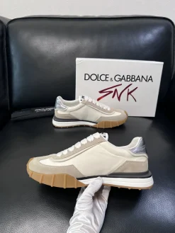 DOLCE & GABBANA Sneakers & Trainers Leather-Suede (White-Beige-Brown-Silver-Black) EU39-44 C40202606030939139