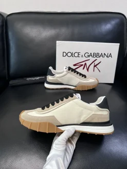 DOLCE & GABBANA Sneakers & Trainers Suede-Leather (Beige-Black-White-Brown) EU39-44 C40202606030936139