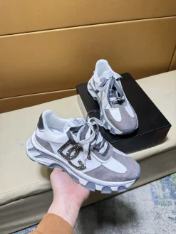 Alternative view of DOLCE & GABBANA Sneakers & Trainers Suede-Leather (White-Grey) EU36-46 B70202606030953119