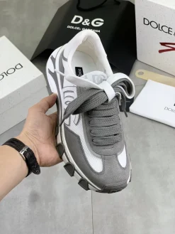 Alternative view of DOLCE & GABBANA Sneakers & Trainers Suede-Mesh (White-Grey) EU35-46 B80202606030954129