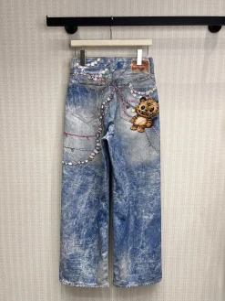 Alternative view of FEAR OF GOD Trousers & Shorts Denim (Blue-Pink) S-M-L B35202606011524109