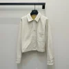 FENDI Coats & Jackets Cotton (White-Yellow) 36 D25202606010464169