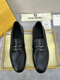 Alternative view of FENDI Flats & Loafers Leather (Black) EU39-44 D30202606030957169