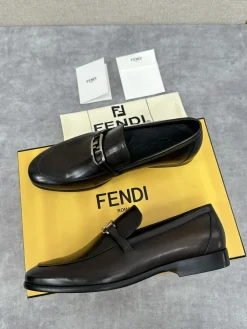 FENDI Flats & Loafers Leather (Black) EU39-44 D30202606030958169