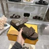 FENDI Sandals & Mules Canvas-Leather (Brown) EU35-46 B0020260603096199
