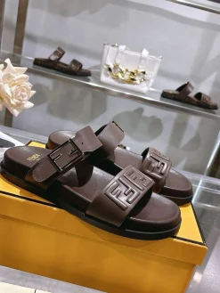 FENDI Sandals & Mules Leather (Brown) EU35-46 B30202606030960109