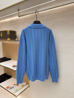 Alternative view of FENDI Sweaters & Knitwear Knit (Blue-Brown) S-XL B50202606130651119