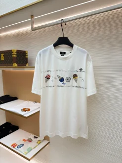 FENDI T-shirts & Vests Cotton (White) XS-L A3520260613061289