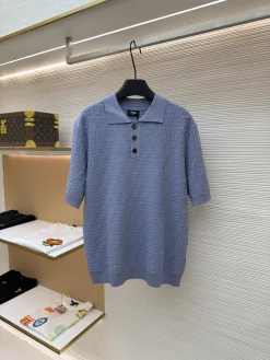 FENDI T-shirts & Vests Knit (Blue) 48-54 A8520260613054599