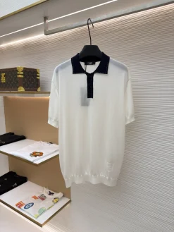 FENDI T-shirts & Vests Knit (White-Navy) S-XL B05202606130725109