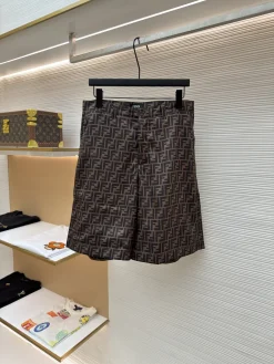 FENDI Trousers & Shorts Polyester (Brown-Black) 46-52 A9020260613035499