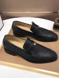 Alternative view of FERRAGAMO Flats & Loafers Leather (Black) EU38-45 B50202606030996119