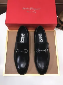 FERRAGAMO Flats & Loafers Leather (Black) EU38-45 B50202606031007119