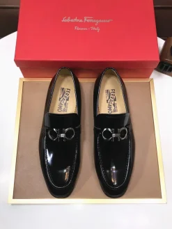 FERRAGAMO Flats & Loafers Leather (Black) EU38-45 B50202606031019119