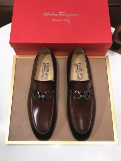 FERRAGAMO Flats & Loafers Leather (Brown) EU38-45 B50202606031009119