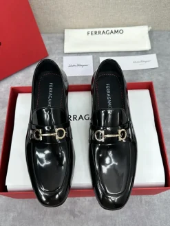 Alternative view of FERRAGAMO Flats & Loafers Patent Leather (Black) EU39-44 D30202606031016169