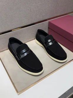Alternative view of FERRAGAMO Flats & Loafers Suede-Leather (Black-Cream) EU38-44 B70202606031022119