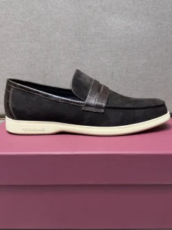 FERRAGAMO Flats & Loafers Suede-Leather (Brown-Cream) EU38-44 B70202606031026119