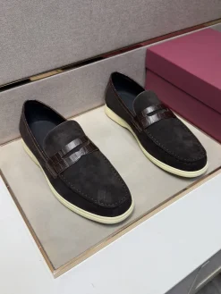 Alternative view of FERRAGAMO Flats & Loafers Suede-Leather (Brown-Cream) EU38-44 B70202606031026119