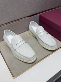 Alternative view of FERRAGAMO Flats & Loafers Suede-Leather (White-Cream) EU38-44 B70202606031023119