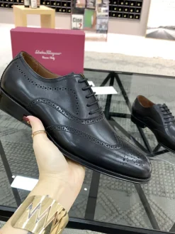 FERRAGAMO Formal Shoes Leather (Black) EU38-45 E90202606033192209