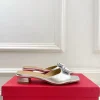 FERRAGAMO Slides & Slippers Leather (Silver) EU35-39 B60202606031028119