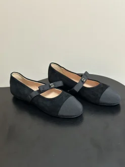 GIANVITO ROSSI Flats & Loafers Suede-Fabric (Black) EU35-39 B40202606031044109