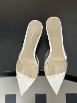Alternative view of GIANVITO ROSSI Pumps & Heels Leather-PVC (White-Clear) EU35-39 B40202606031046109