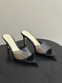 GIANVITO ROSSI Pumps & Heels PVC-Leather (Black-Transparent) EU35-39 B40202606031047109