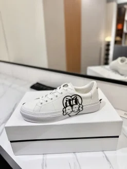 GIVENCHY Sneakers & Trainers Leather (White-Black) EU35-46 C10202606031092129