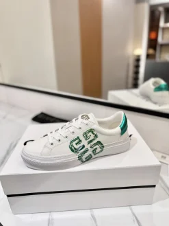 GIVENCHY Sneakers & Trainers Leather (White-Green) EU35-46 C10202606031109129