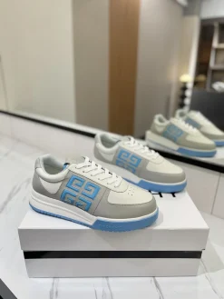 Alternative view of GIVENCHY Sneakers & Trainers Leather (White-Grey-Blue) EU39-46 C60202606031114149