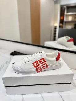GIVENCHY Sneakers & Trainers Leather (White-Red) EU35-46 C10202606031128129