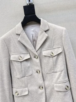 Alternative view of GUCCI Coats & Jackets Wool (Beige) S-M-L C25202606011682139