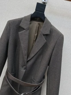 Alternative view of GUCCI Coats & Jackets Wool (Gray) S-M-L C15202606010734139