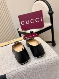 Alternative view of GUCCI Flats & Loafers Leather (Black-Gold) EU35-41 B60202606031150119