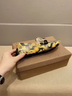 GUCCI Flats & Loafers Leather (Black-Gold) EU37-47 B0020260603356099