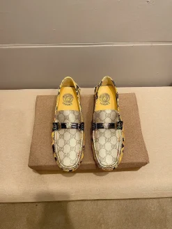 Alternative view of GUCCI Flats & Loafers Leather (Black-Gold) EU37-47 B0020260603356099