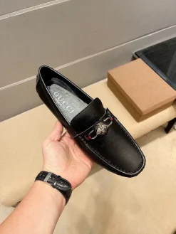 Alternative view of GUCCI Flats & Loafers Leather (Black-Red-Green) EU37-47 B10202606031152109
