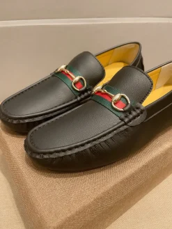 Alternative view of GUCCI Flats & Loafers Leather (Black-Red-Green-Gold) EU37-47 B0020260603115599