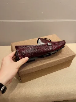 GUCCI Flats & Loafers Patent Leather (Burgundy) EU37-47 B10202606031142109