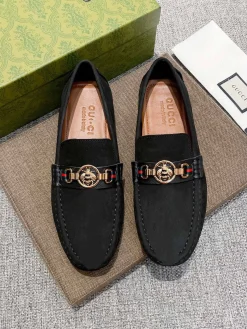 Alternative view of GUCCI Flats & Loafers Suede (Black-Gold-Red-Green) EU37-47 B20202606031162109